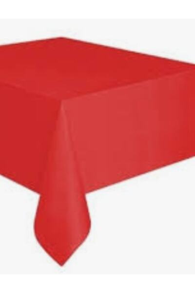 Happyland Kırmızı Masa Örtüsü 120*180 Ölçülerinde