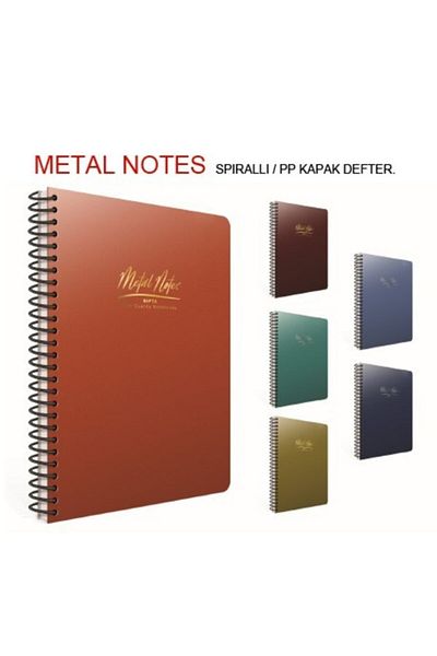 Gıpta Metal Notes Sp.pp Kpk.def. 17x24 80 Yp.karl. 3 pieces