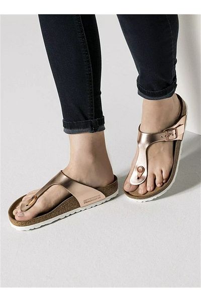 Birkenstock Copper Colored Gizeh Bf Flip Flops Women's Slippers -1012525 V2