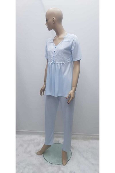 Nena Set pijama de maternitate din dantela Nikita Albastru