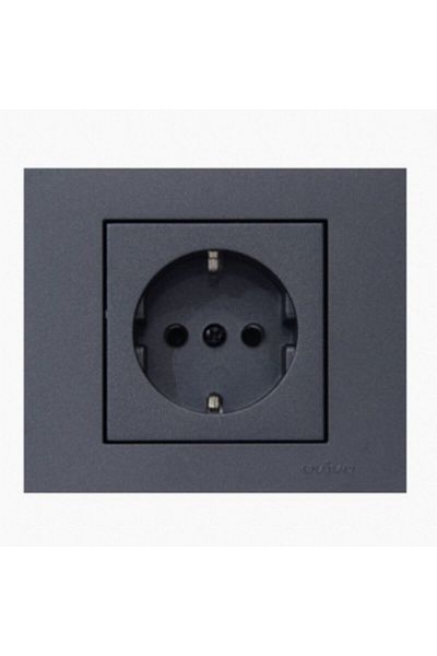 OVİVO 12 Pieces Ovivo Grano Smoked - Grounded Socket Frame Included**