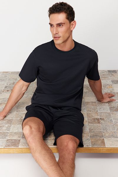 Trendyol Collection Sötétkék normál szabású póló - TMNSS24TS00258