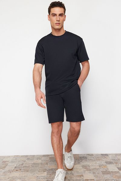 Trendyol Collection Sötétkék normál szabású póló - TMNSS24TS00258