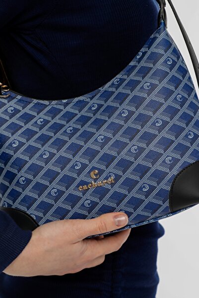 Cacharel Navy Blue Women's Shoulder Bag C-096