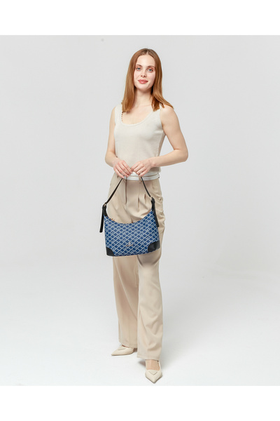 Cacharel Navy Blue Women's Shoulder Bag C-095