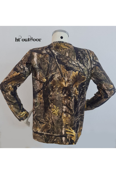 HT Outdoor orman desenli meşe yapraklı uzunkol t-şhort modelimiz.