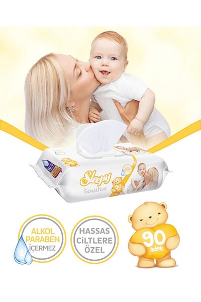 Sleepy 90 Pack of 3 - Wet Wipes Senstive