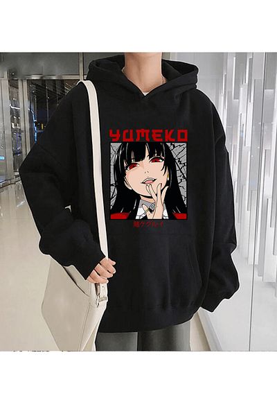POPULUS Φούτερ με κουκούλα Anime Kakegurui Yumeko