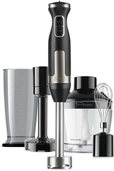 Black&Decker Blender Daldırma, 1500 W, Paslanmaz Çelik/Plastik