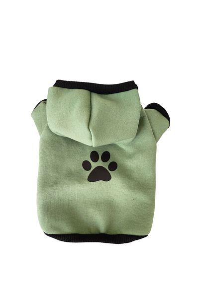 atelyu cat dog suit green paw printed sweatshirt