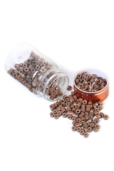 KONAK PERUK Milk Coffee Colored Silicone Hair Welding Beads