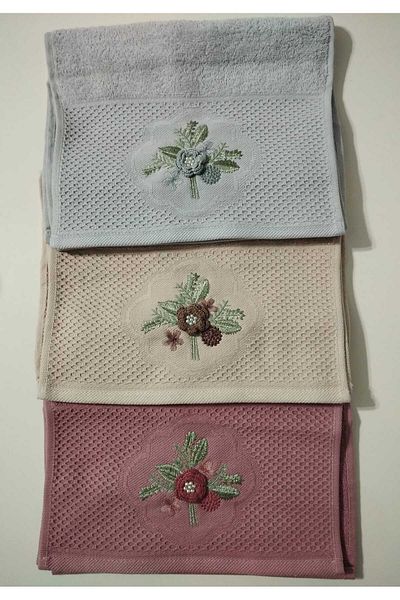 HMZ PANEL PATTERN COTTON 3 PACK 30X50 KITCHEN TOWEL GIFT, DOWERY, DAILY