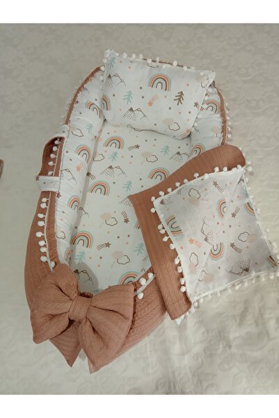 Wenaris Luxury Design Babynest Baby Bed Mother's Side Baby Bed, Pillow and Bl...