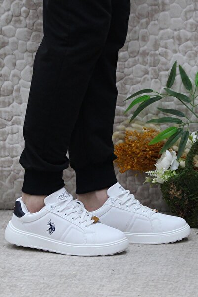 U.S. Polo Assn. BAZA. Polo Assn. Scarce White Produs original Sneaker Pantofi...