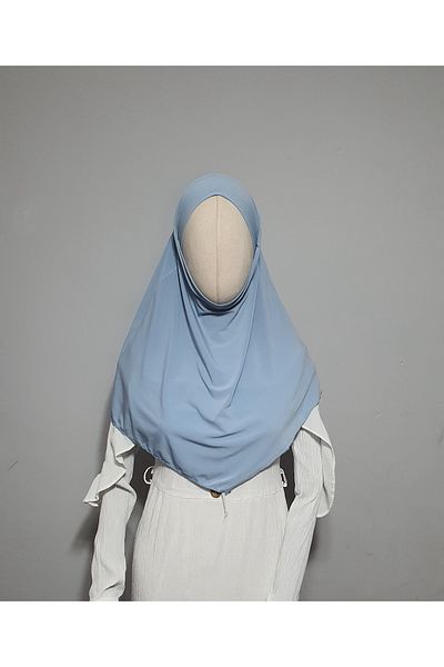 AHRAR tesettür Blue Sandy Souffle Children's Khimari - Practical and Ready