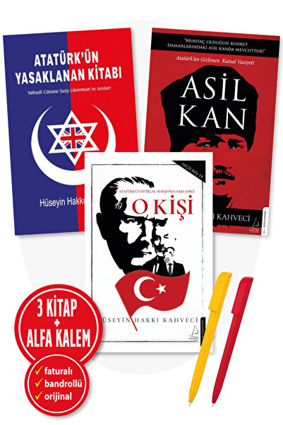 Destek Yayınları Hüseyin Hakkı Kahveci 3 Kitap Set Atatürk’ün Yasaklanan Kita...
