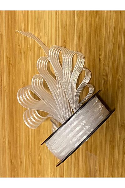 Öztürk Κορδέλα σιφόν ρίγες (Κουρδάλε) 2,5cm x 20μέτρα. Χρώμα Νο:3