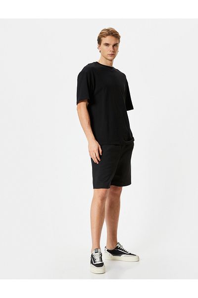 Koton Bermudashorts mit Schnürung in der Taille und Taschendetail