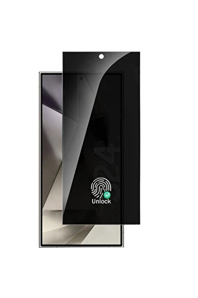 Coverzone Galaxy S24 Ultra ile uyumlu Ekran Koruma 0,18mm Parmak izi açma Hay...
