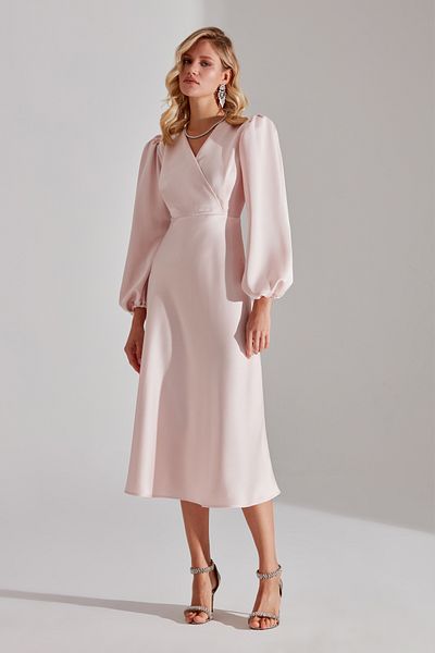 BETTY & SAM Merry POWDER Zweireihiges, lockeres Kleid mit Kragen