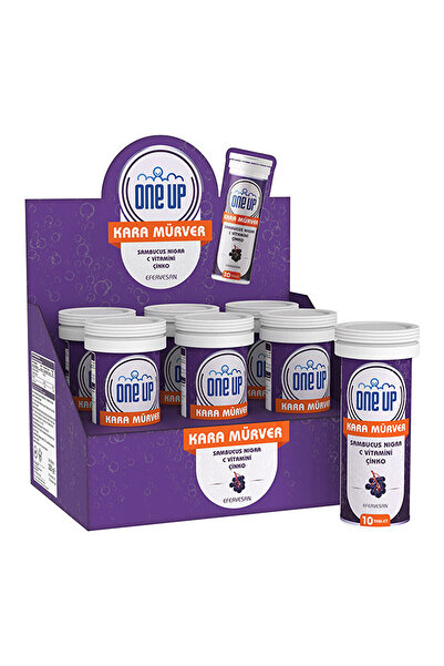 One Up Kara Mürver C Vitamini Çinko 10 Efervesan Tablet 6'lı Kutu