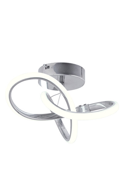 Dekorluna Sofia Modern Plafonyer Krom 3 Renk Işık Modu Tavana Sıfır Salon Mutfak Hol Led Avize