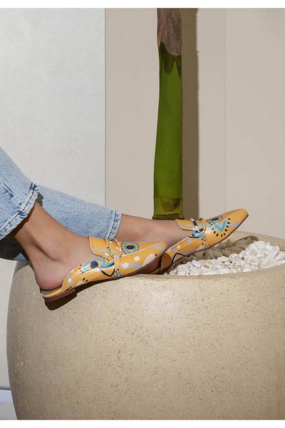 Dogo Women's Vegan Leather Orange Slippers - See You Design