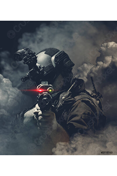 512 STORE Keskin Nişancı Asker Duvar Poster 30x42 Cercevesiz