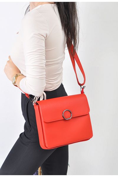 Sellini Multi-Compartment Covered Women's Red Shoulder and Crossbody Bag 618
