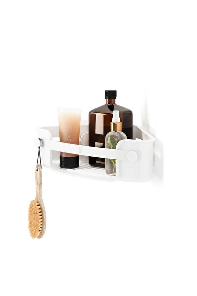 umbra FLEX YAPIŞKANLI KÖŞE RAFI BEYAZ RENK