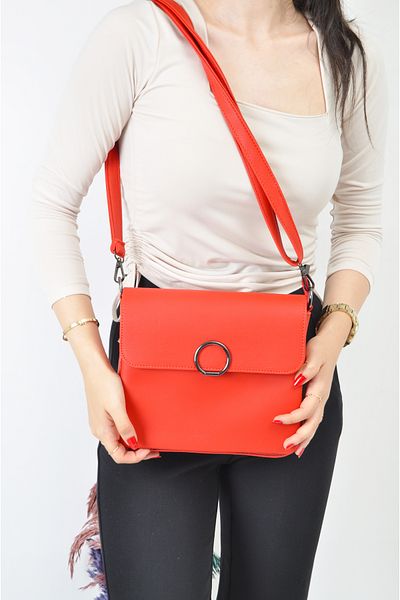 Sellini Multi-Compartment Covered Women's Red Shoulder and Crossbody Bag 618