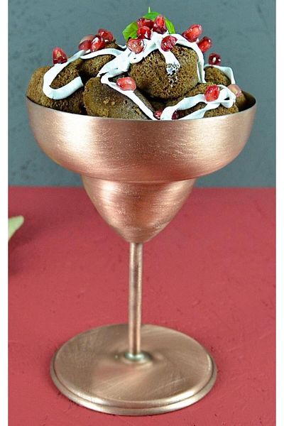 TURNA BAKIR Turna Copper Margarita Goblet Plain 450 Ml Skoç Turna0461-4