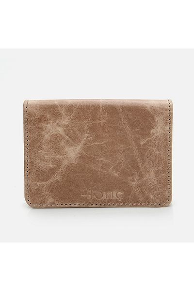 Hotiç Ανδρικό πορτοφόλι από γνήσιο δέρμα Sand Beige