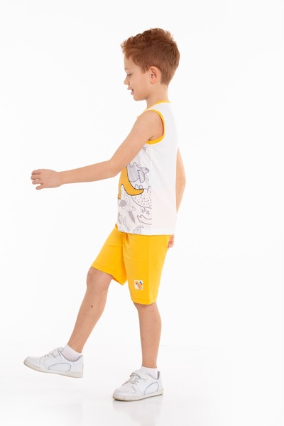 CiciTime Çocuk Modası Boy's Capri Casual Set with Summer Shorts