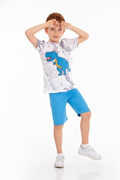 CiciTime Çocuk Modası Ежедневен комплект къси панталони Capri за момче с поло...