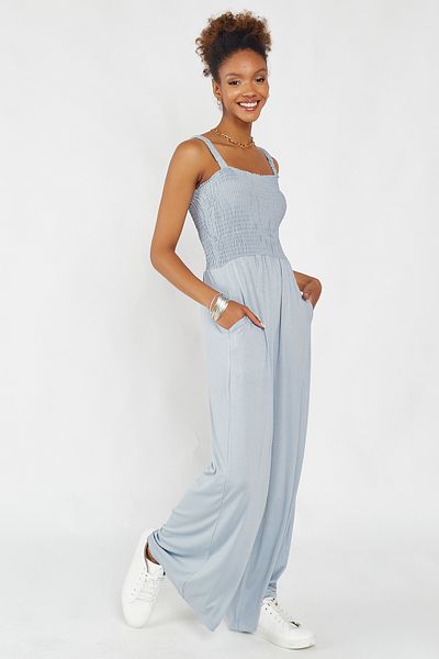 Hopoi Women's Gray Jumpsuit Hop4504