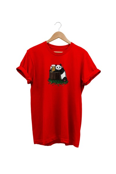 WİDİ Vidi Panda Štampano Crvena T-shirt