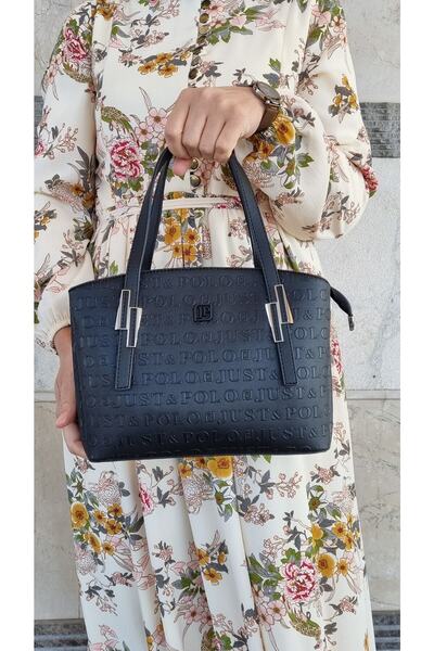 Just Polo Жіноча рельєфна друкована сумка на блискавці з довгим регульованим застібкою-блискавкою на плече та руку