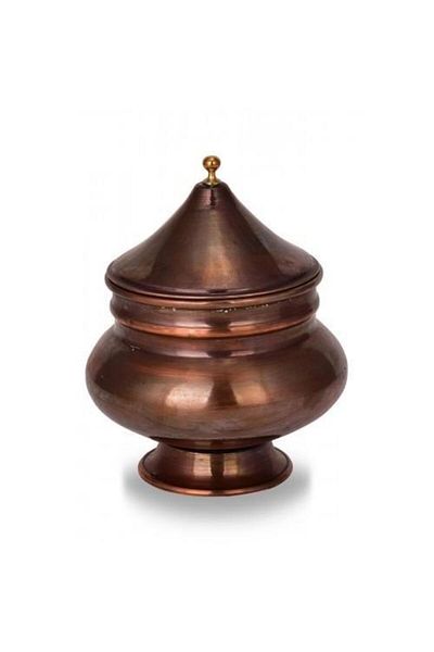 TURNA BAKIR Turna Copper Rumeli Sugar Bowl Flat Oxide Turna5763-3