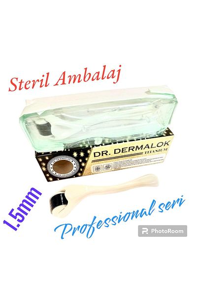 Dr.Dermalok 25 Pieces Dermaroller Titanium 540 Needle 1 Mm White