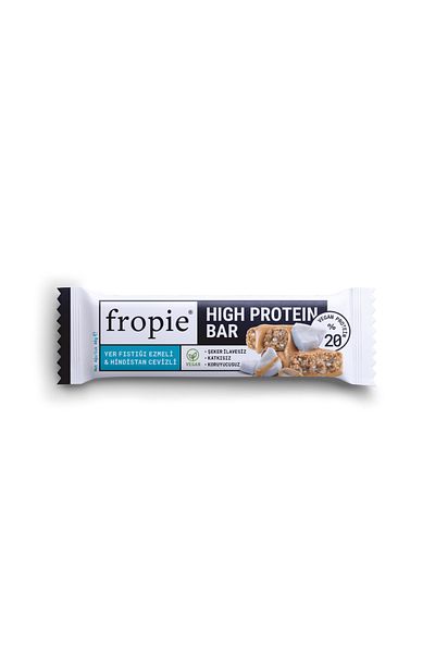 FROPİE Vegan High Protein Bar - Peanut Butter & Coconut 40Gr X12