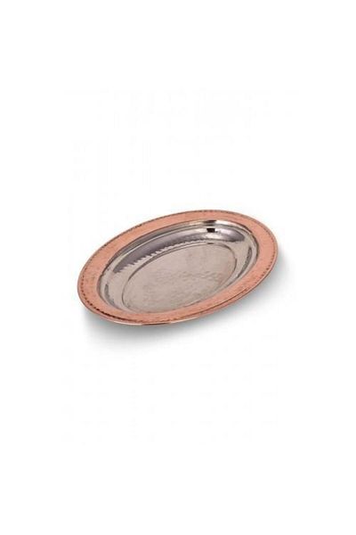 TURNA BAKIR Infantry Iskender Kebab Boat Presentation Plate 35 Cm Hand Forged Red Turna4415-1