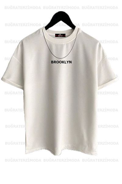 Buğraterzimoda Unisex Brooklyn Printed 3 Pack Brown-grey-white T-shirt