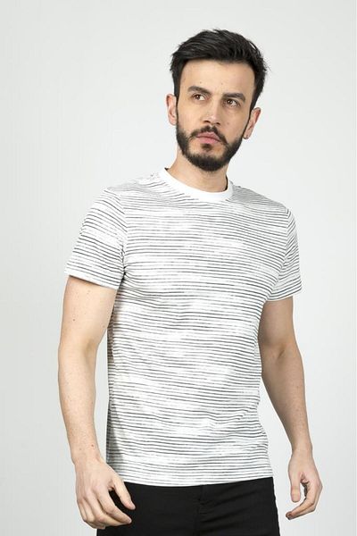 Cazador CYCLING NECK STRIPED MEN'S T-SHIRT CDR 4014