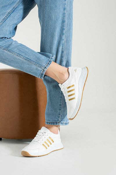 İnan Ayakkabı Insports White Gold Daily Sneakers 3 Cm Sole