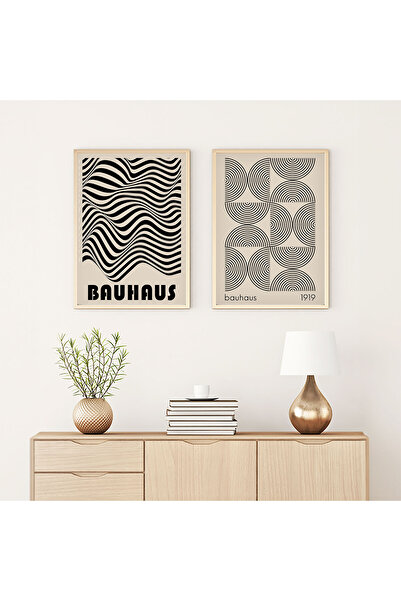 huhuli Ahşap Çerçeveli  2’li Modern Tablo huhu247