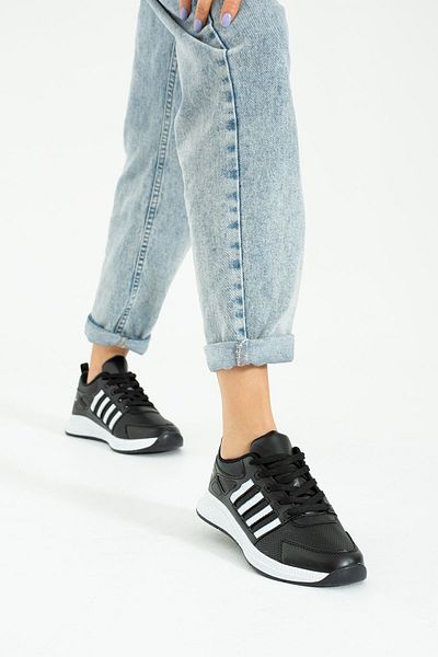 İnan Ayakkabı Unisex Black Casual Sneakers (3 Cm Sole)