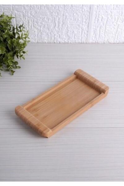 ALBETTO صينية تقديم صغيرة من الخيزران مقاس 24*12 سم