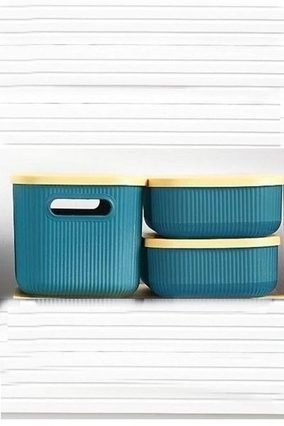 Bayev Storage 6 Lt Green Multi-Purpose Closet Organizer 1 Box with Lid, Decorative Storage Box