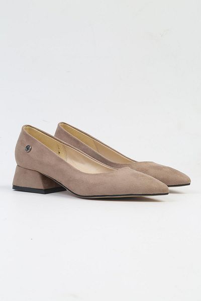 Pierre Cardin PC-52009-3478 Μοντέλο Mink Suet γυναικεία παπούτσια με τακούνι